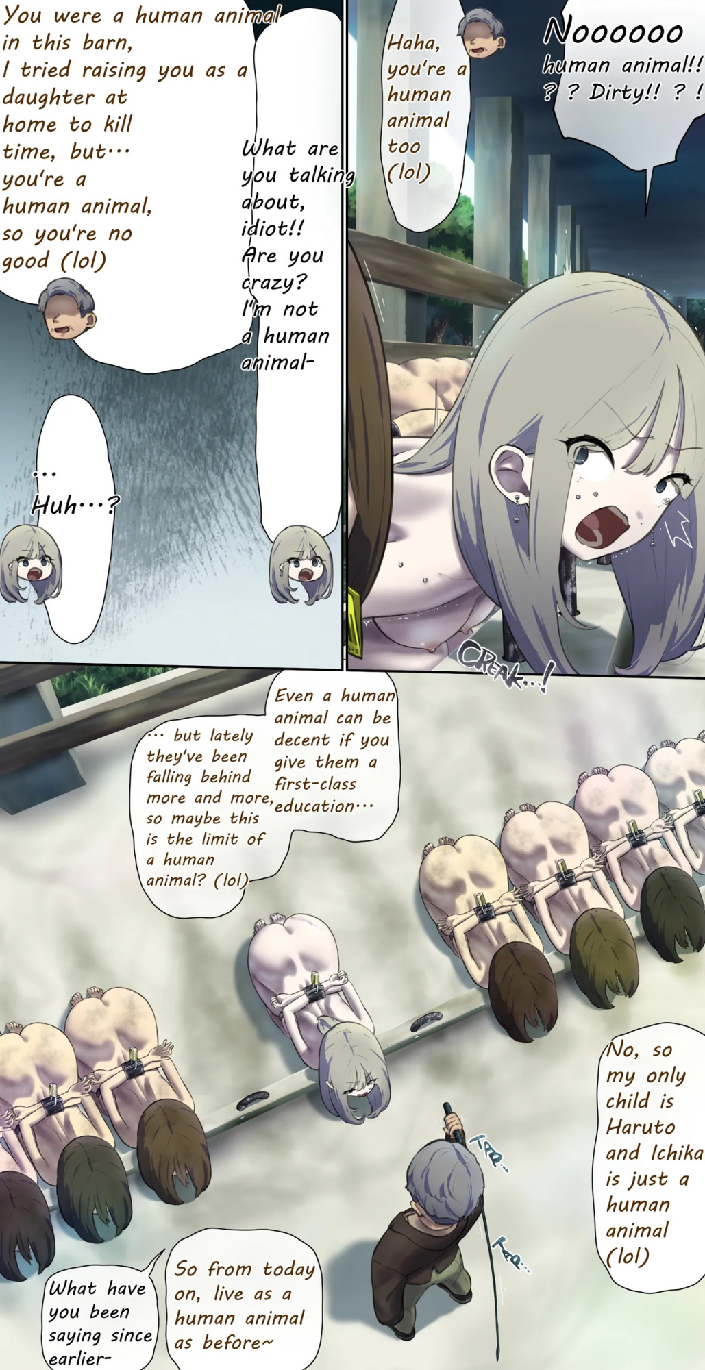 The young lady who was a human animal