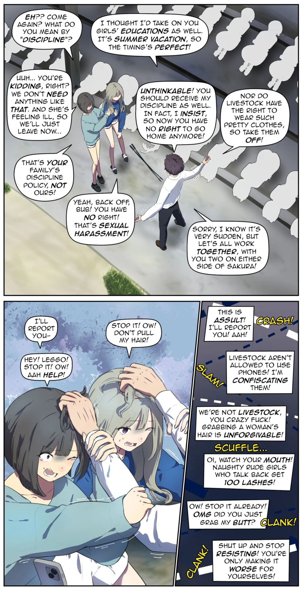 A life in the barn as punishment for a delinquent girl who has been spoiled until now【Translated by kochakaden】