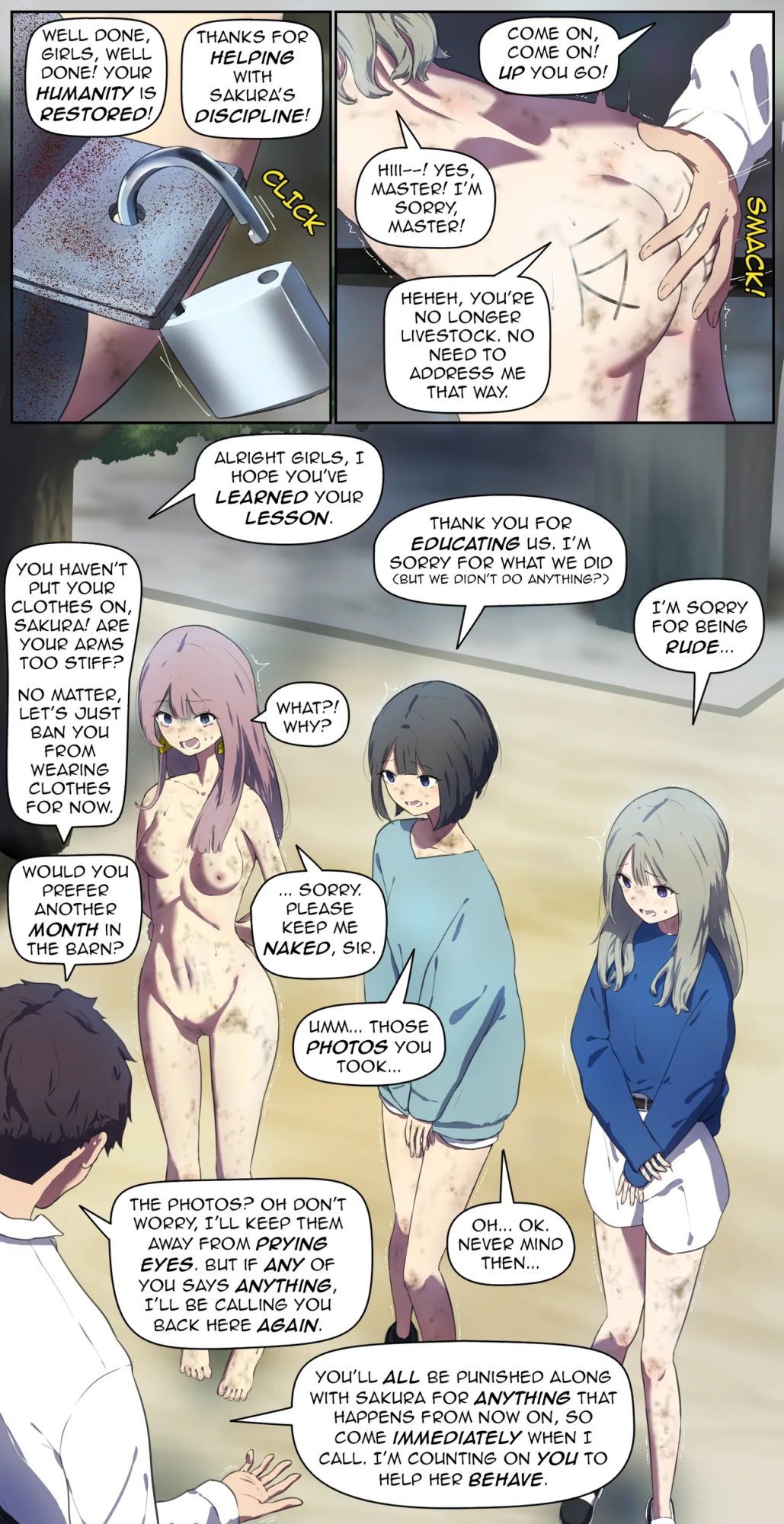 A life in the barn as punishment for a delinquent girl who has been spoiled until now【Translated by kochakaden】