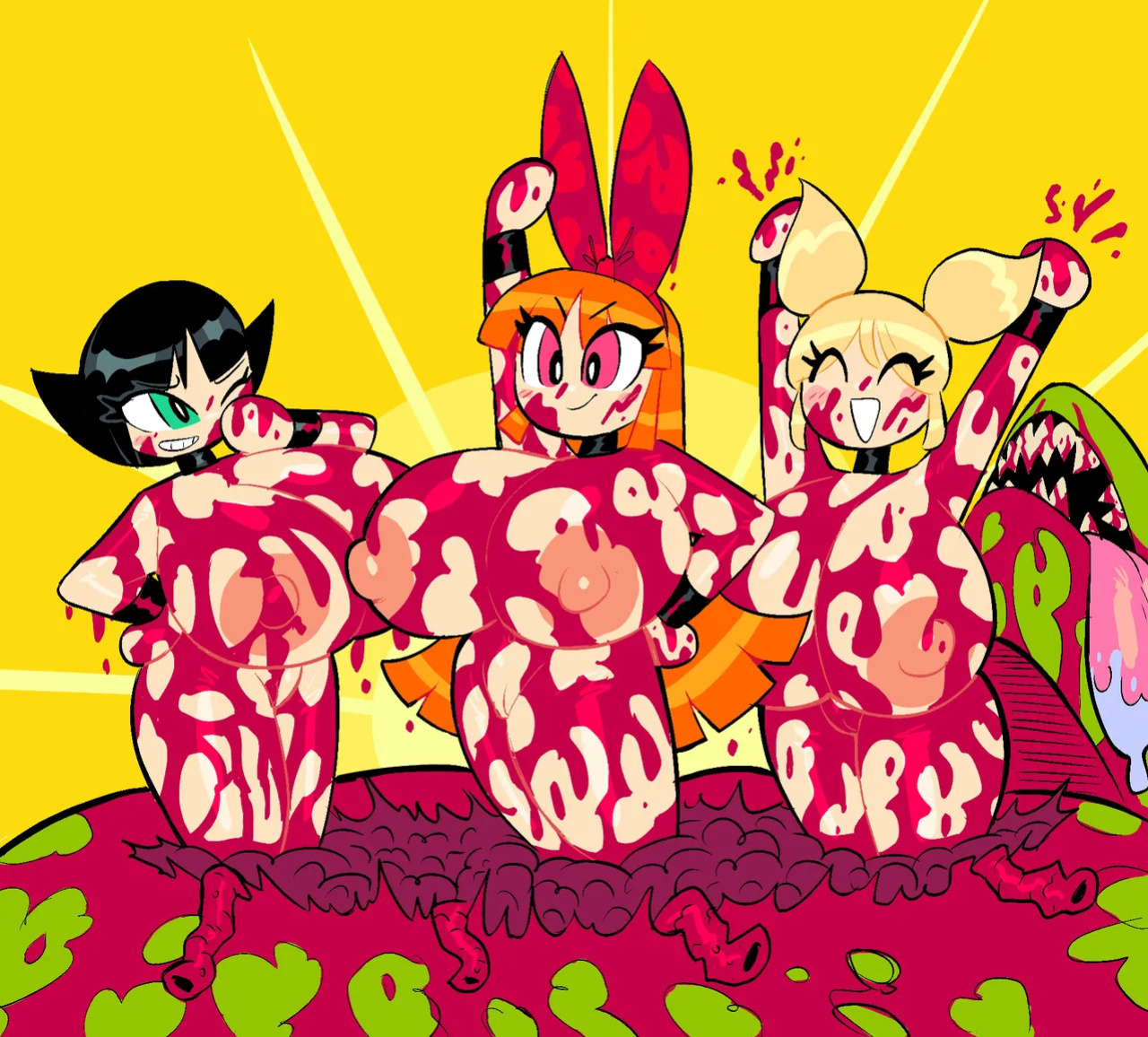 [TheGuyWhoDrawsALot) The Plow-Her Slut Girls (The Powerpuff Girls)