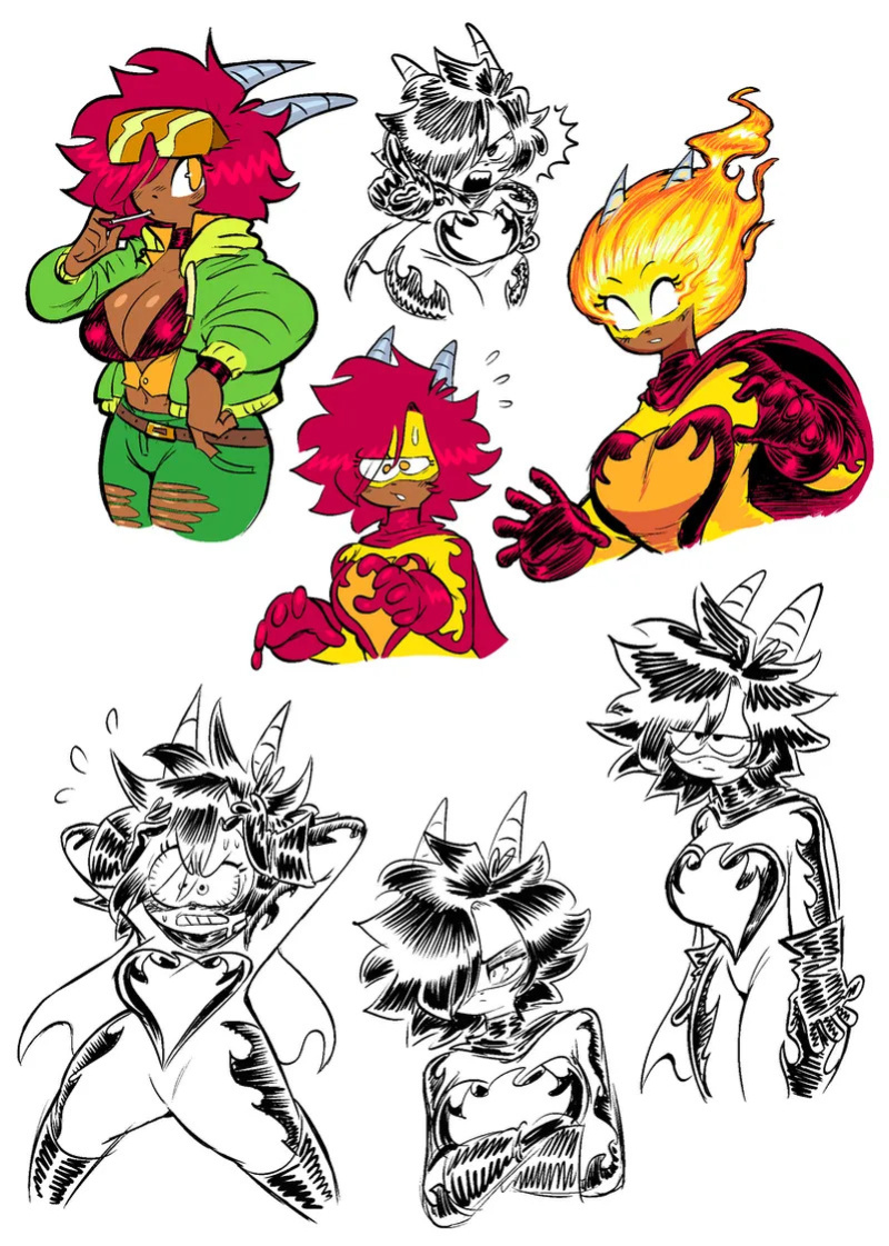 Theguywhodrawsalot characters