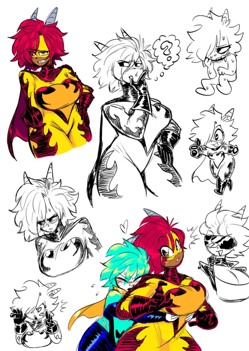 Theguywhodrawsalot characters