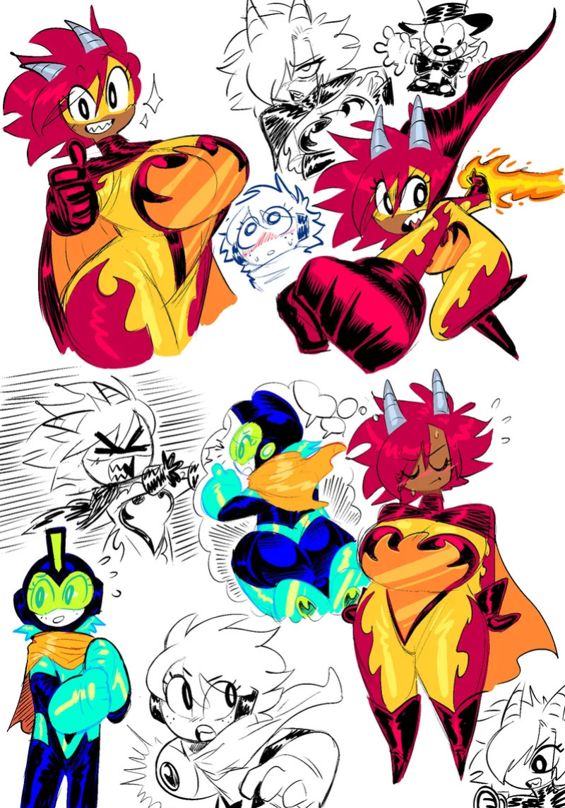 Theguywhodrawsalot characters