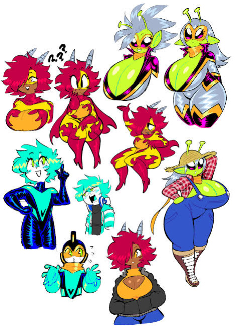 Theguywhodrawsalot characters