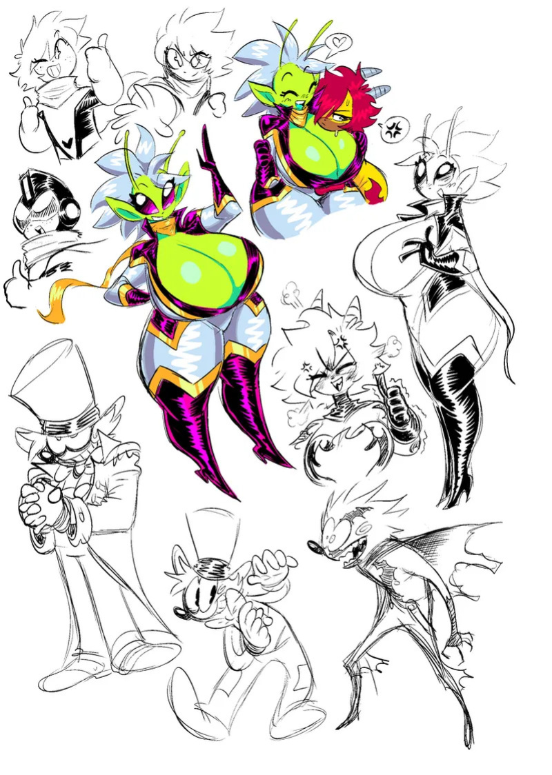 Theguywhodrawsalot characters