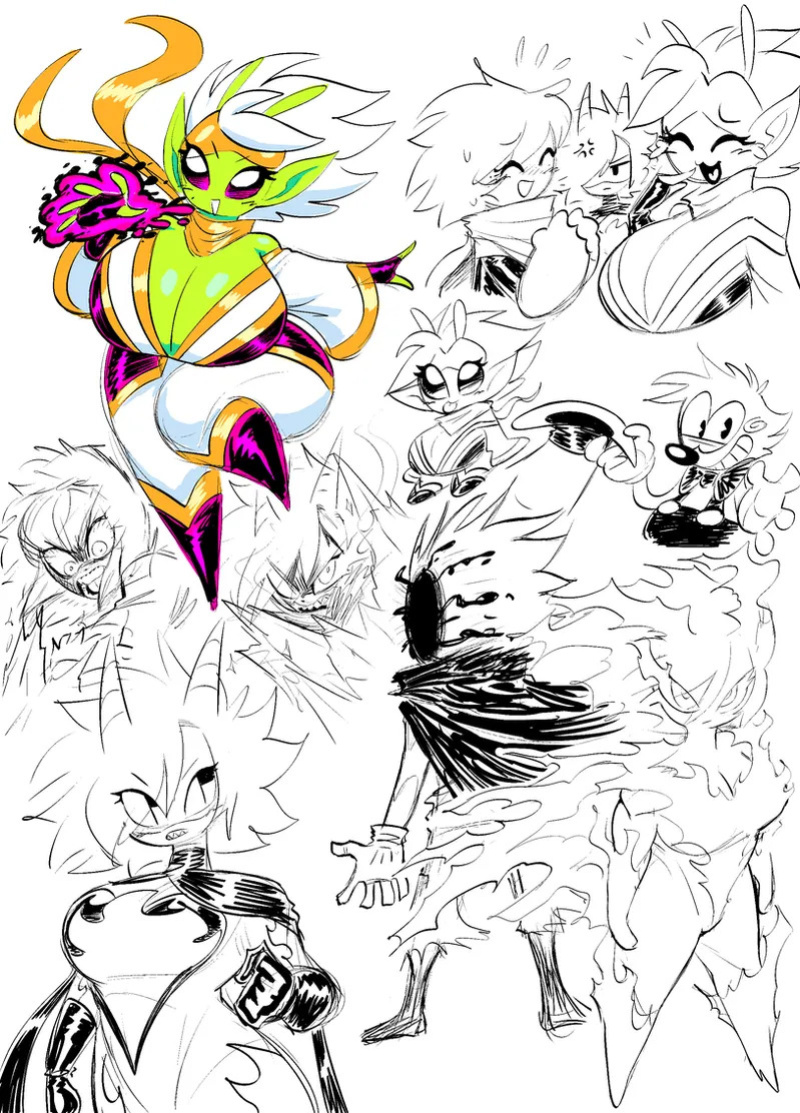 Theguywhodrawsalot characters