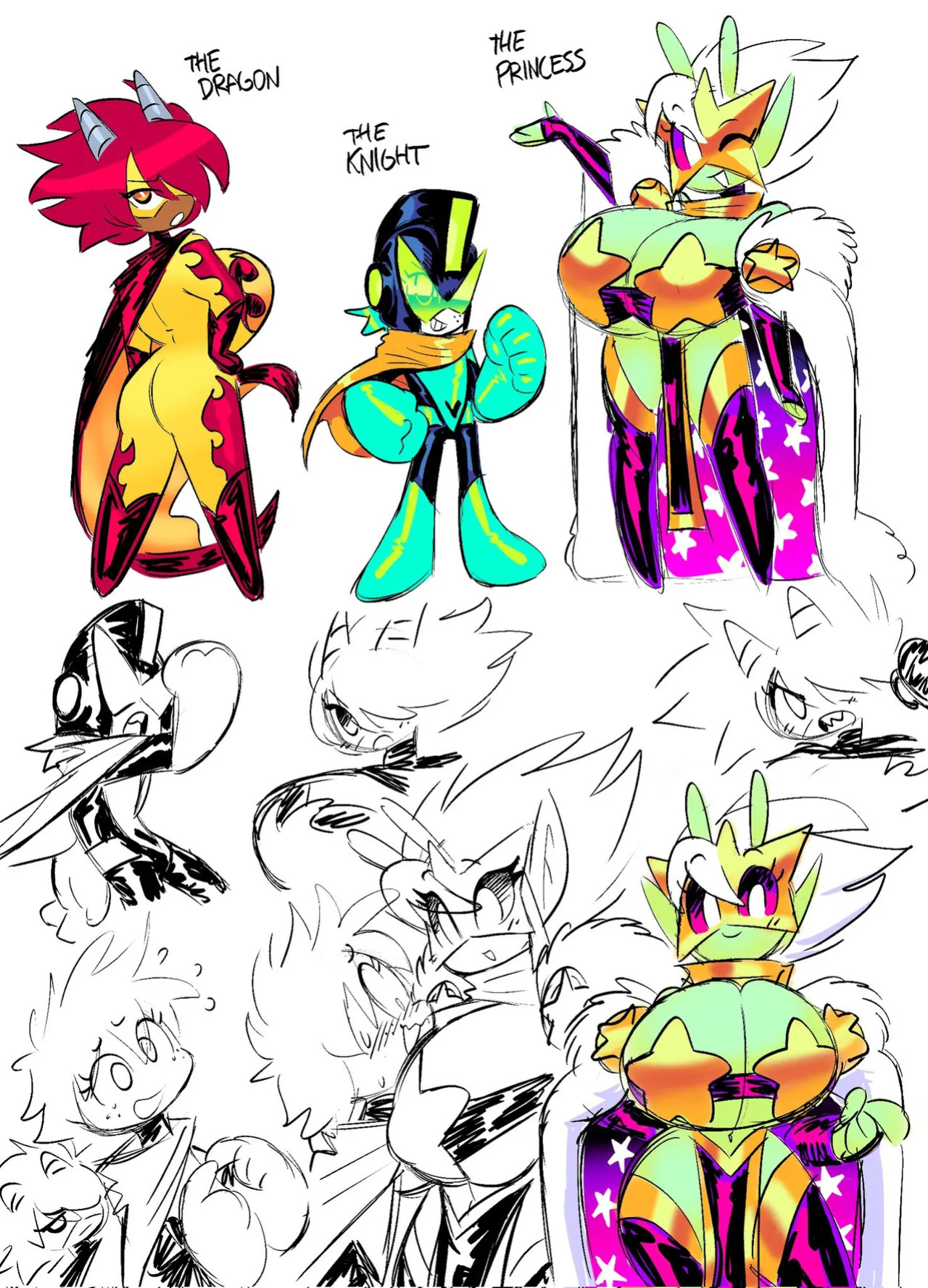 Theguywhodrawsalot characters