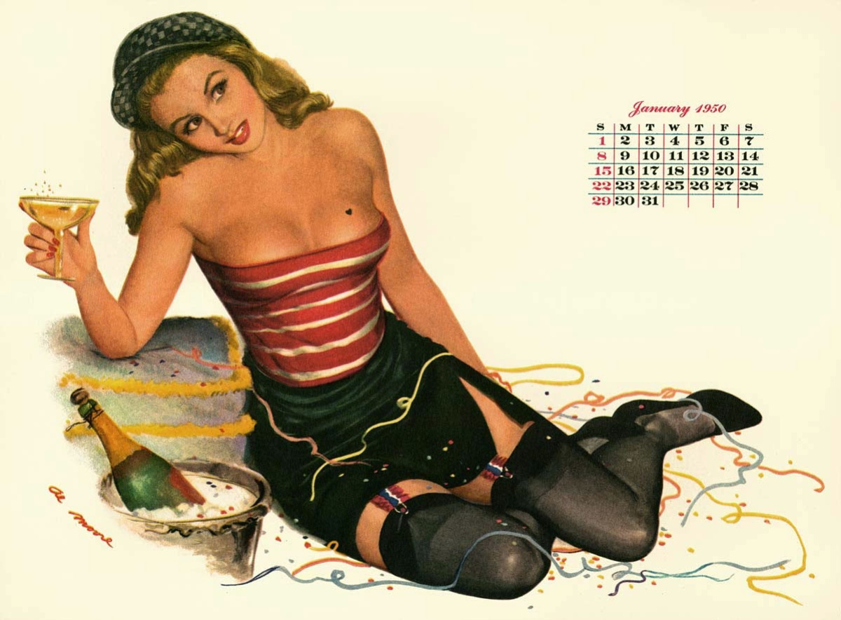 Al Moore - 1950 Esquire Girl Calendar