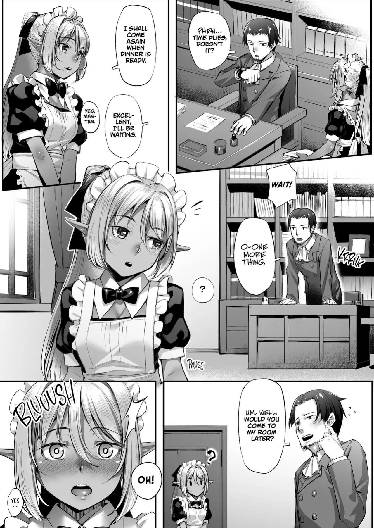 [Area14 (Kasei)] Maid-san to no Seikatsu | Life With a Dark Elf Maid [English] [J18] [Decensored] [Digital]