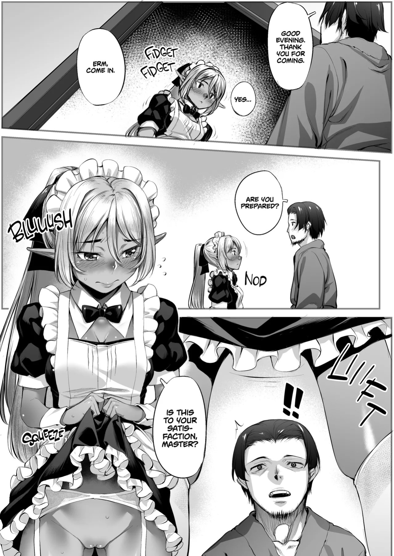 [Area14 (Kasei)] Maid-san to no Seikatsu | Life With a Dark Elf Maid [English] [J18] [Decensored] [Digital]