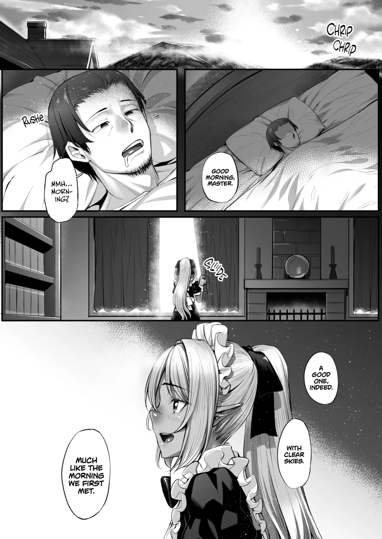 [Area14 (Kasei)] Maid-san to no Seikatsu | Life With a Dark Elf Maid [English] [J18] [Decensored] [Digital]