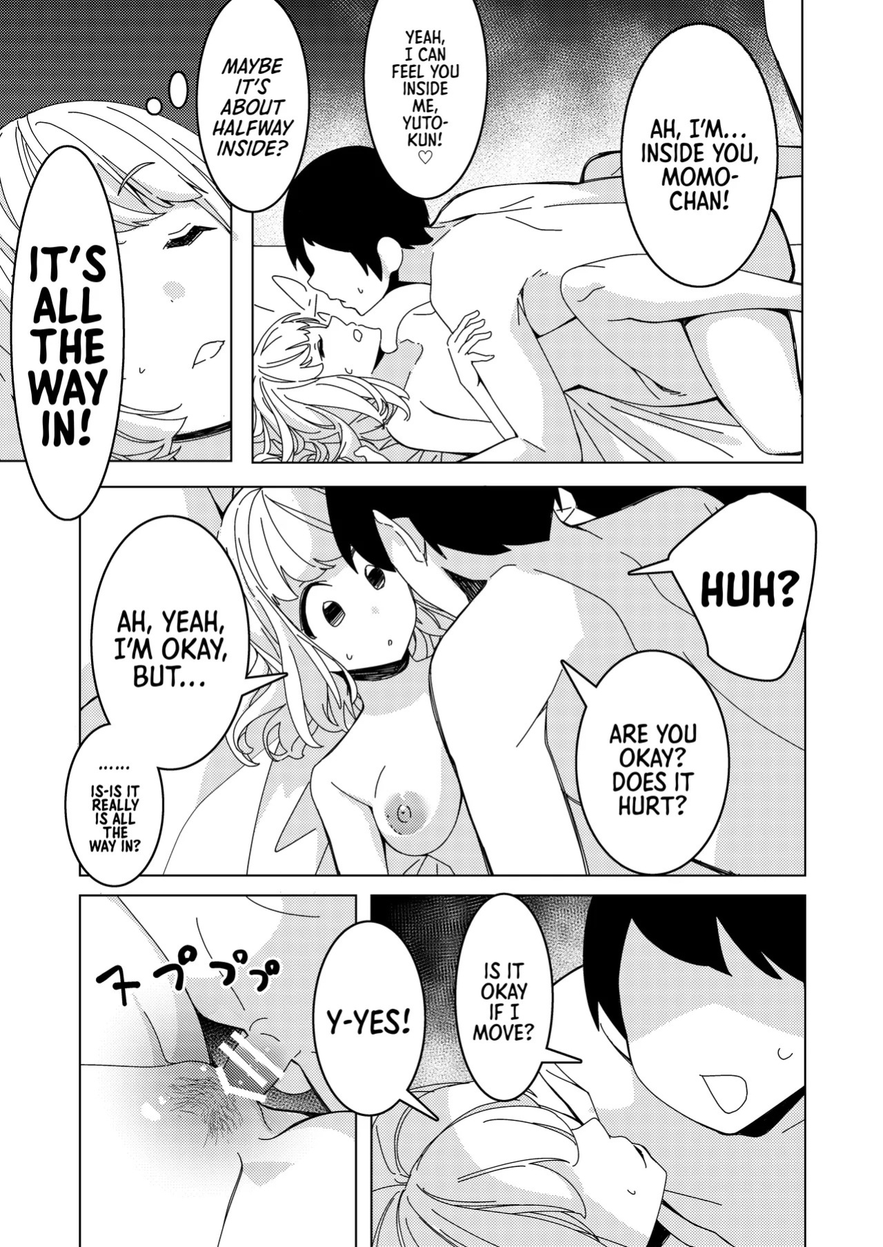 [Hisamaru Hajimeya (Hisamaru Hajime)] Saimin Appli de! ~Tsukiatte 3-kagetsu Hatsu Ecchi Mokuzen no Couple ni Ecchi no Shikata o Oshiete Mita~ | With a Hypnosis App! ~I Tried Teaching a Three-Month Couple that's About to Have Sex for the First Time How to 