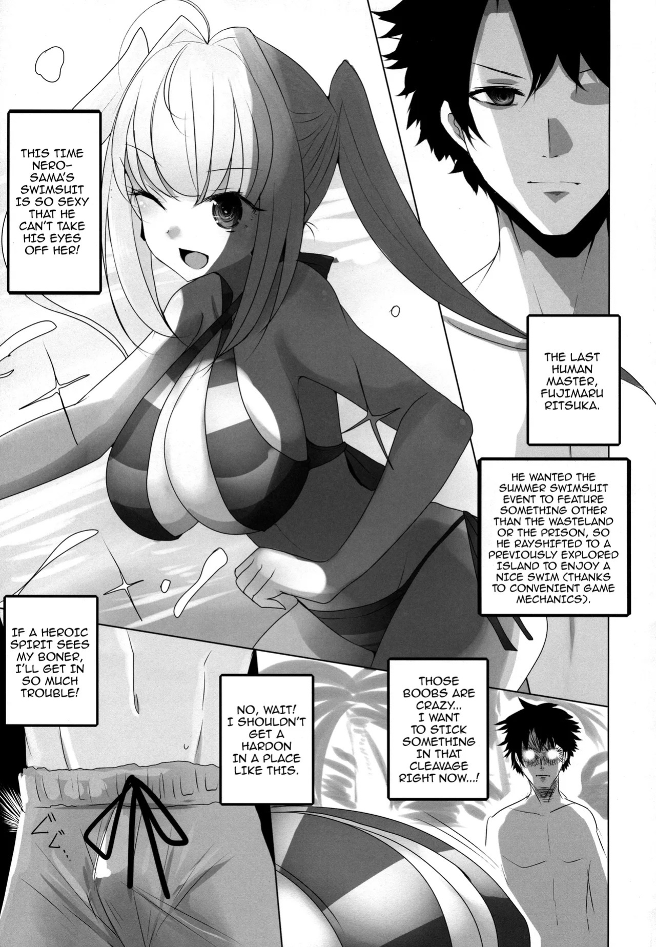 (COMIC1☆12) [Jackpot 64 (HAN)] Nero ni Oppai de Shite Morau Hon | Book Where Nero Does Me With Her Tits (Fate/Grand Order) [English] {Doujins.com}