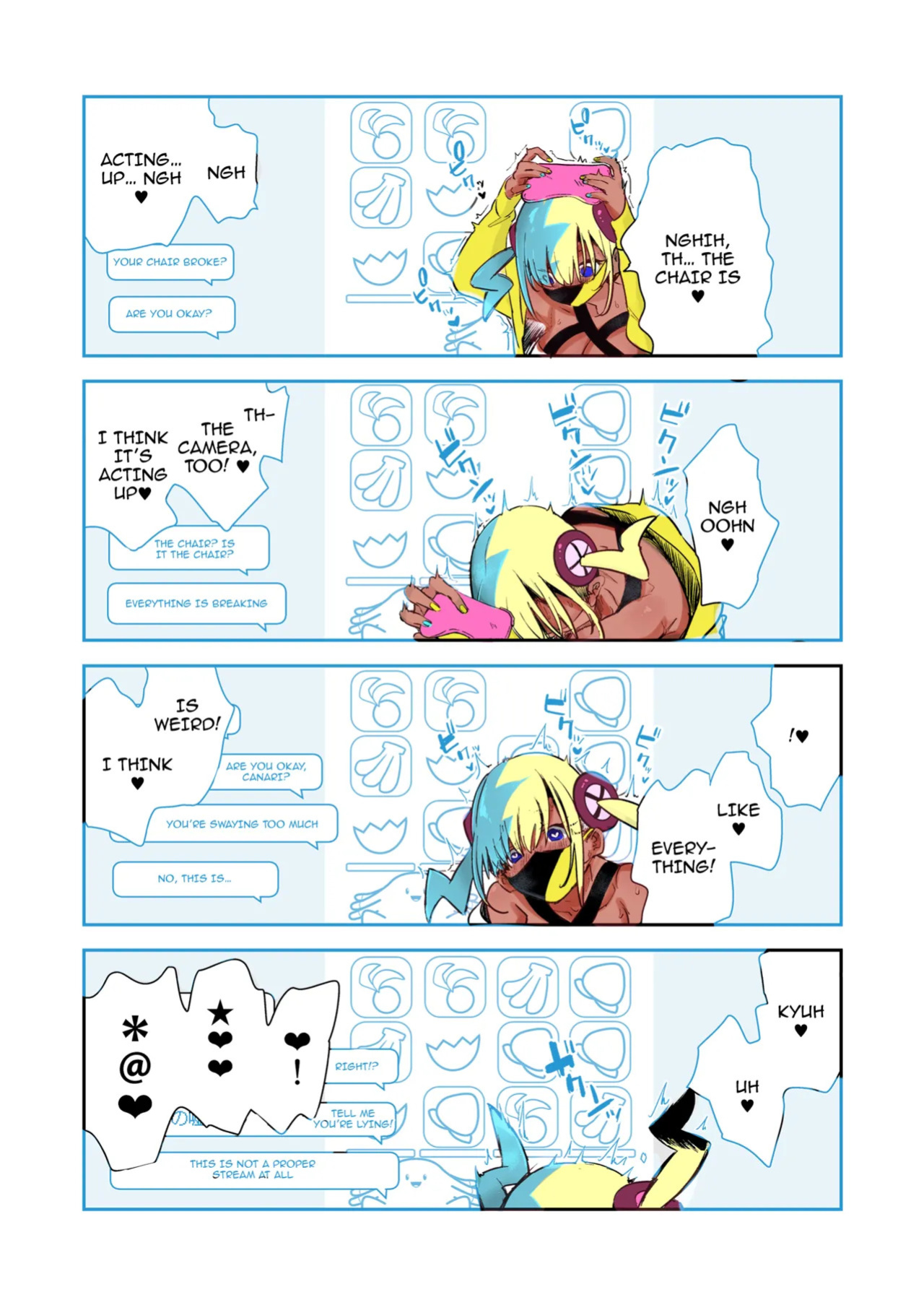 [chori (Chorimokki)] Boku wa Canari Kenzen nano de Ero Haishin wa Shinaizo!! | Canari's Well-Behaved So She Won't Do A Lewd Livestream!! (Pokémon LEGENDS Z-A) [English] {Doujins.com} [Colorized] [Decensored] [Digital]