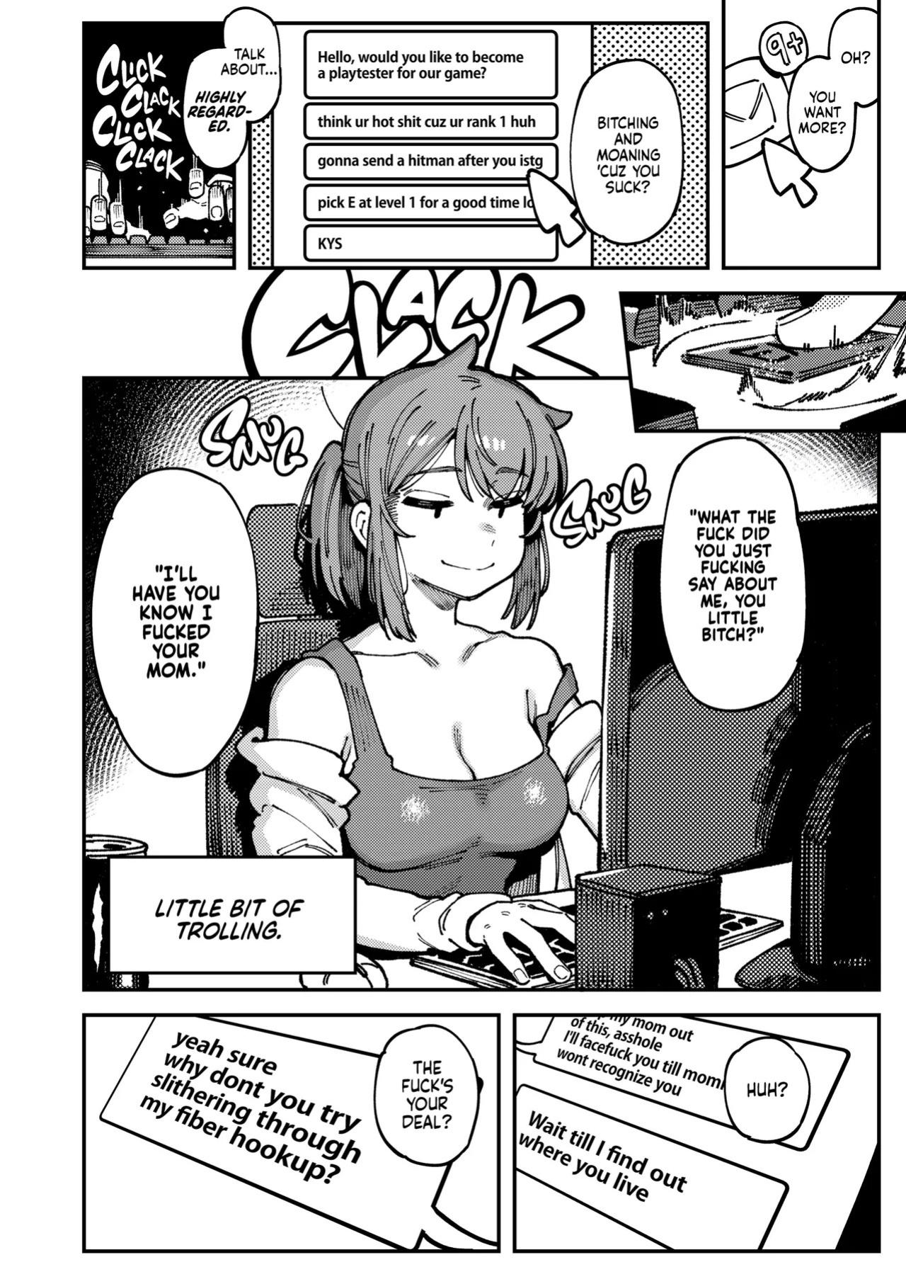 [Hoshoku Shoujo (Karasu Chan)] Watashi ni Konna Kuchi Kiite, Oya Gatcha Shippai shita no ka | Don't Feed the Trolls [English] [J18] [Decensored] [Digital]