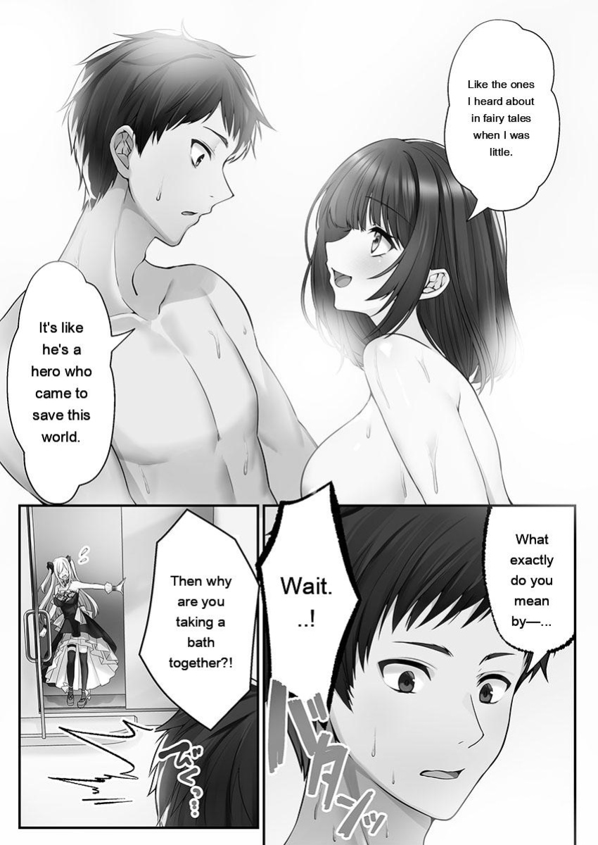 [Kumakko] Awahime-tachi no Hame-hajime -Pure Otoko Shika Inai Sekai de, Ore Dake Dosukebe Musou- [Eng][MTL]