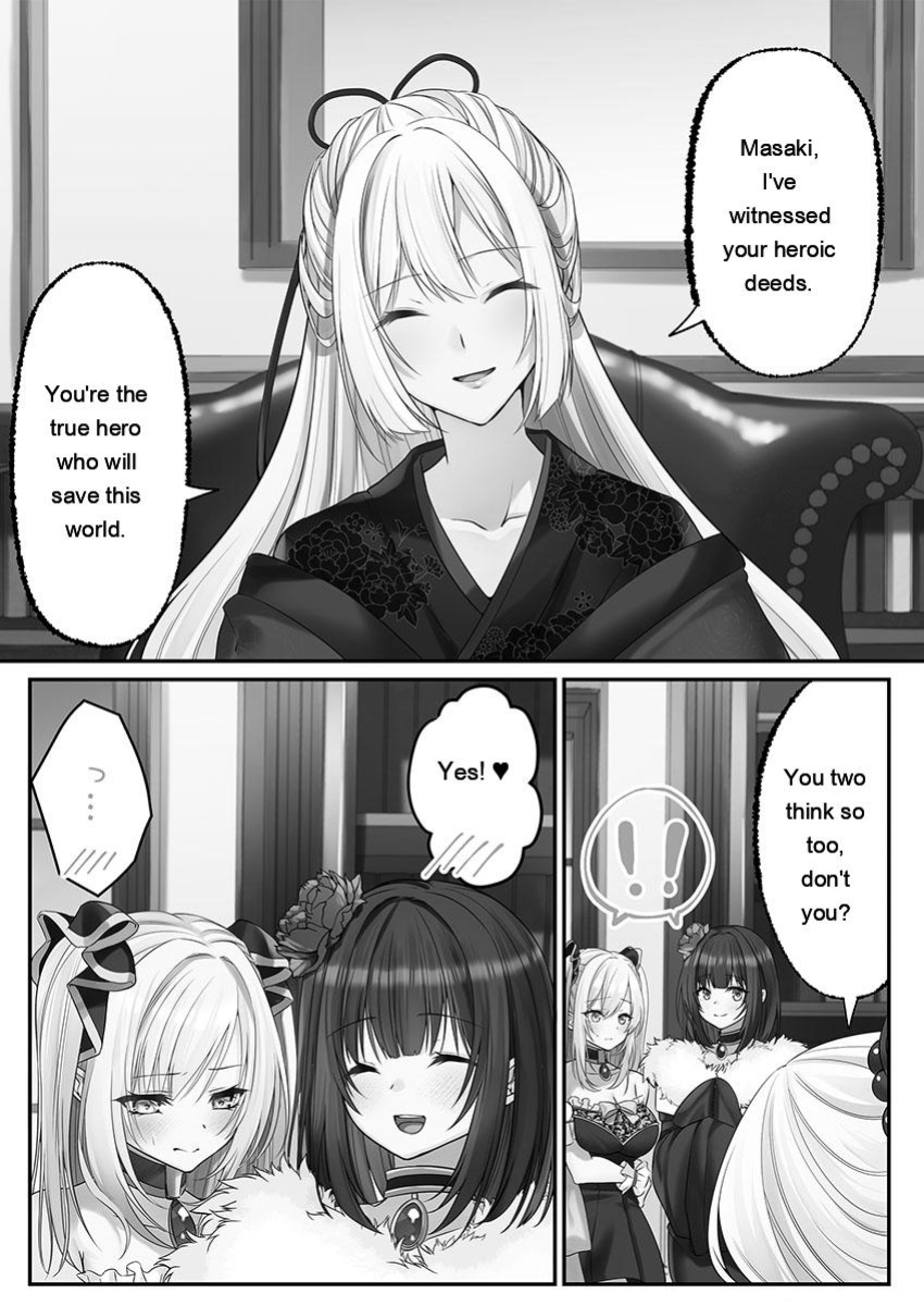 [Kumakko] Awahime-tachi no Hame-hajime -Pure Otoko Shika Inai Sekai de, Ore Dake Dosukebe Musou- [Eng][MTL]