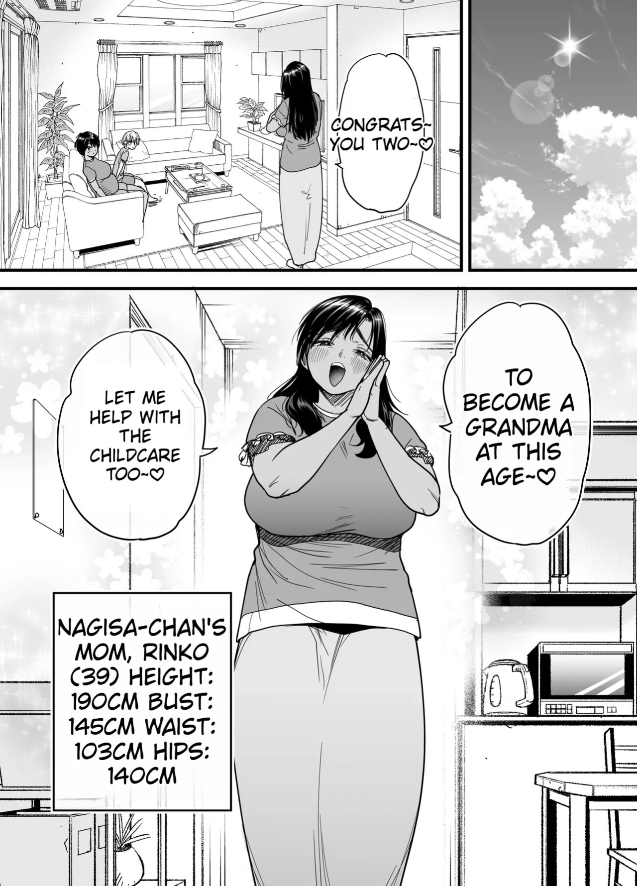 [Ishikarian (Maruyama Akira)] Tall, Tanned, Tomboyish! Nagisa-chan 3 — Since Pregnant Nagisa-chan Can't Do It, Nagisa's Hairy Mama Takes Care of the Sexual Relief: Sex Edition [English]