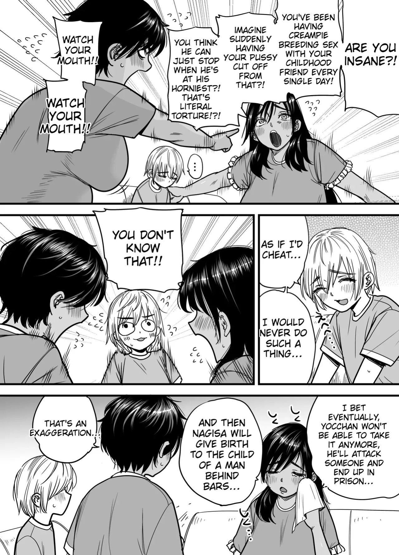 [Ishikarian (Maruyama Akira)] Tall, Tanned, Tomboyish! Nagisa-chan 3 — Since Pregnant Nagisa-chan Can't Do It, Nagisa's Hairy Mama Takes Care of the Sexual Relief: Sex Edition [English]