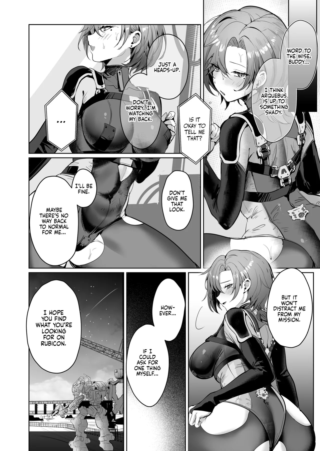[Yabatani Land (Homina Mia, Various)] Coral no Megumi de Nyotaika Shita Senyuu to xxx Suru Hon | Blessings of the Coral (ARMORED CORE VI) [English] [Summer Salt] [Decensored] [Digital]