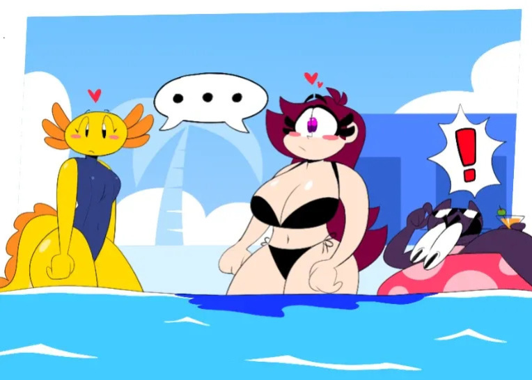 [MojoMontebon] Joy the Axolotl (MojoMontebon OC)