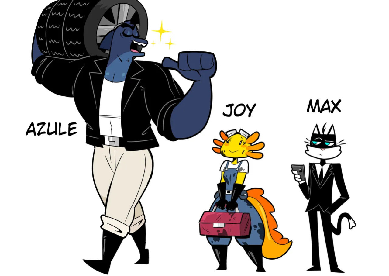 [MojoMontebon] Joy the Axolotl (MojoMontebon OC)