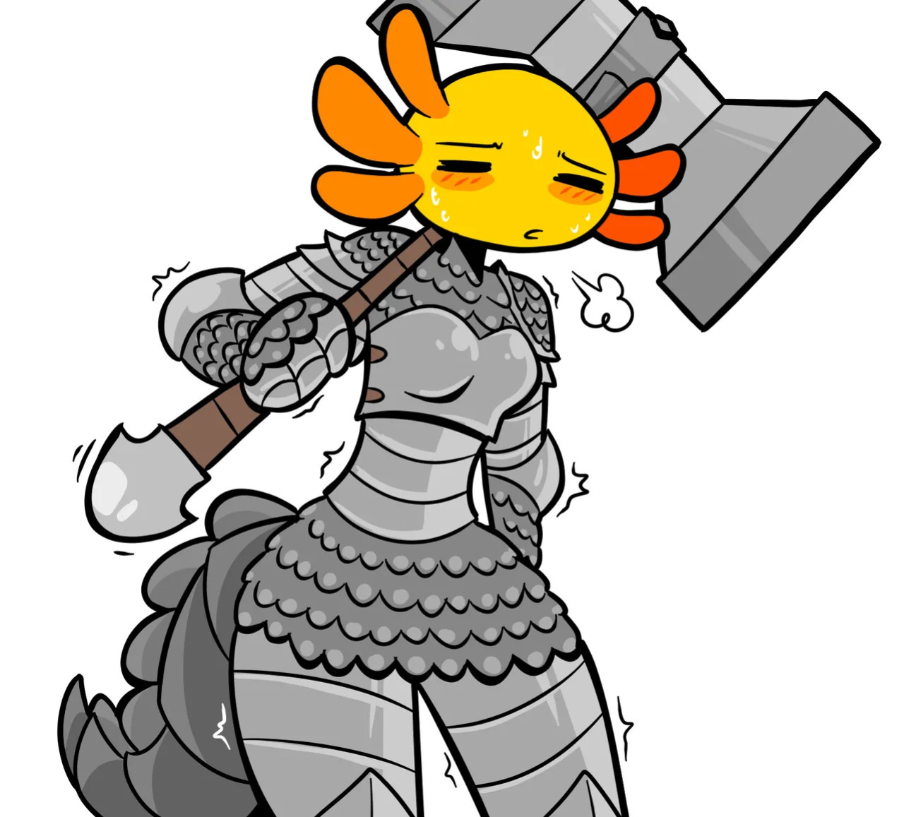 [MojoMontebon] Joy the Axolotl (MojoMontebon OC)