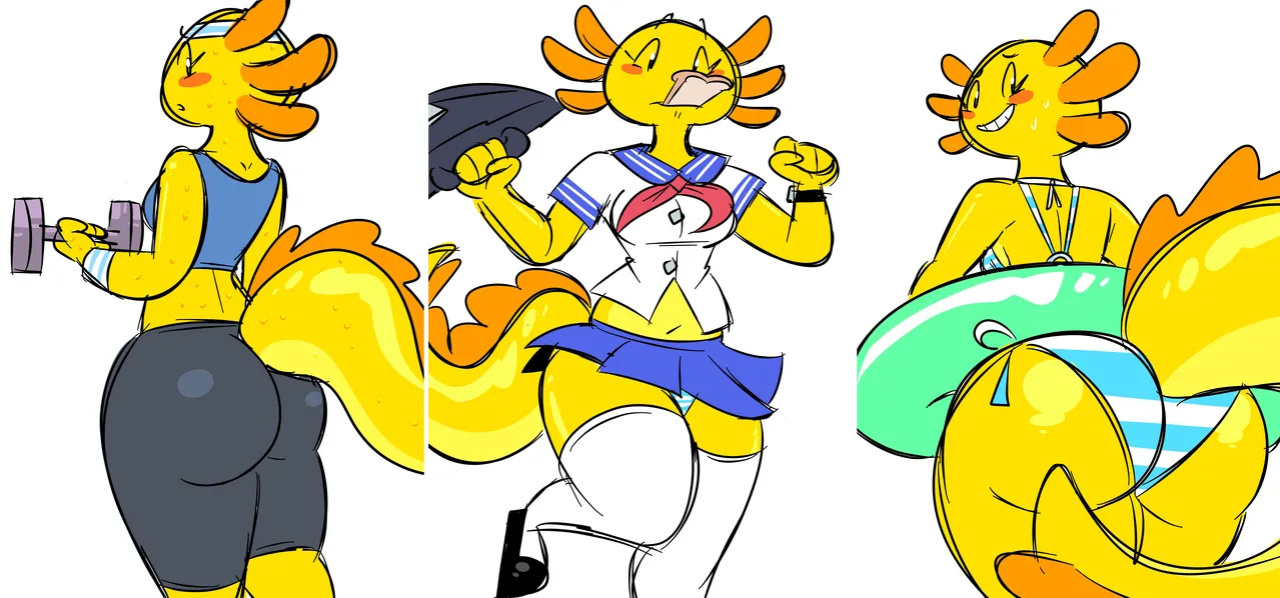 [MojoMontebon] Joy the Axolotl (MojoMontebon OC)
