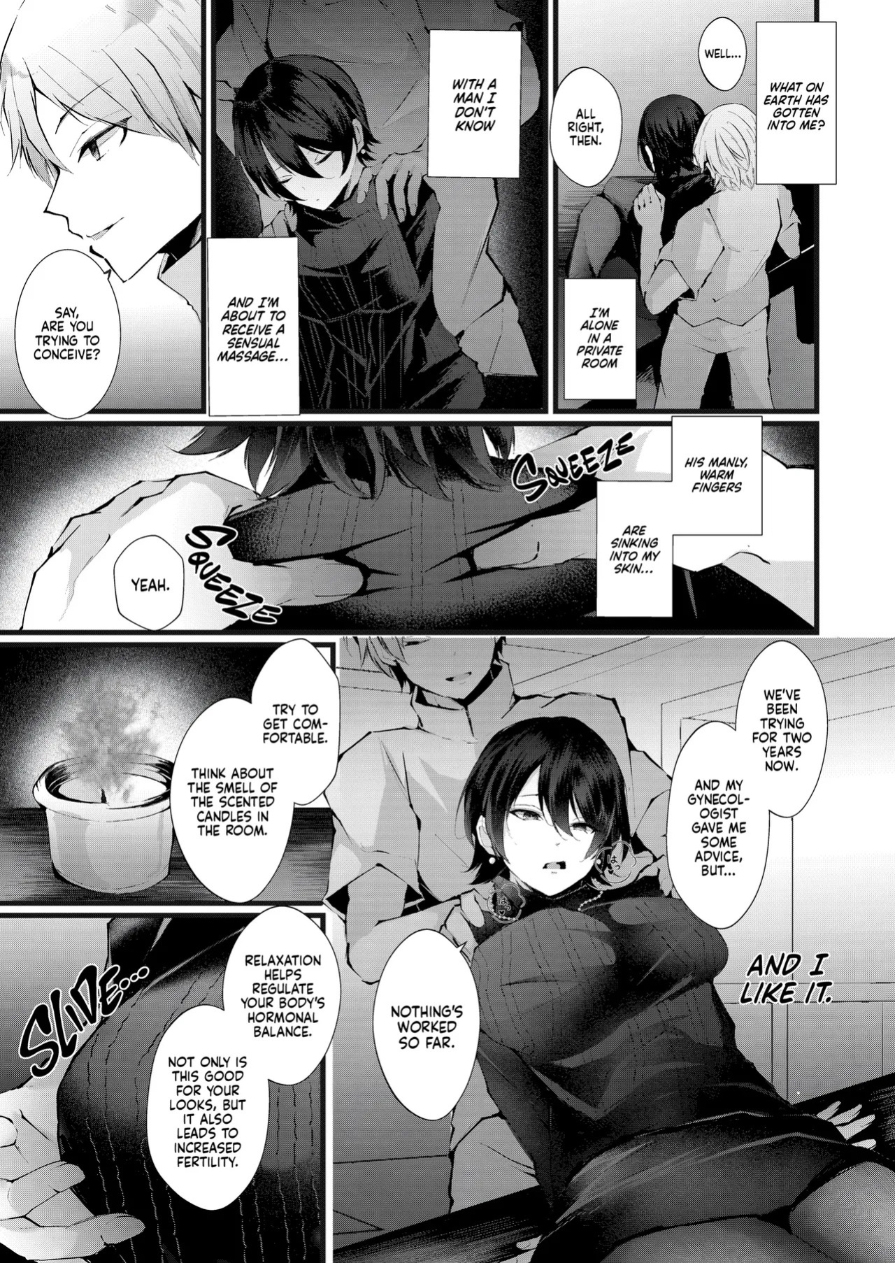 [FZ: (Fujisaki Fujiko)] Kakkou no Rakuin ~Ninkatsu Kyonyuu Hitozuma ga Biyaku Jirashi Massage ni Kokomo mo Karada mo Ochiru made~ | The Mark of the Cuckoo [English] [J18] [Decensored] [Digital]