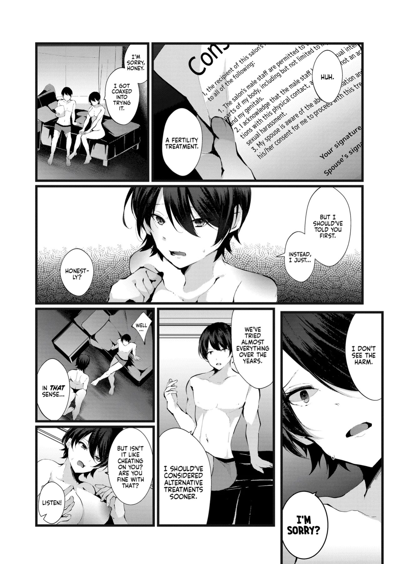 [FZ: (Fujisaki Fujiko)] Kakkou no Rakuin ~Ninkatsu Kyonyuu Hitozuma ga Biyaku Jirashi Massage ni Kokomo mo Karada mo Ochiru made~ | The Mark of the Cuckoo [English] [J18] [Decensored] [Digital]