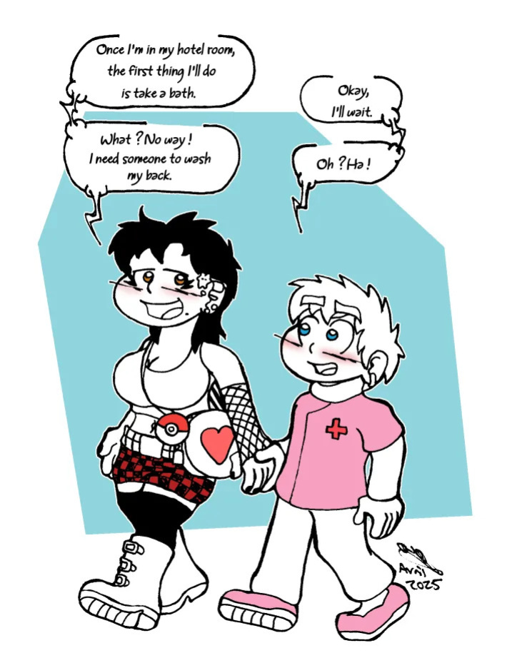 A femdom on her Pokemon journey.