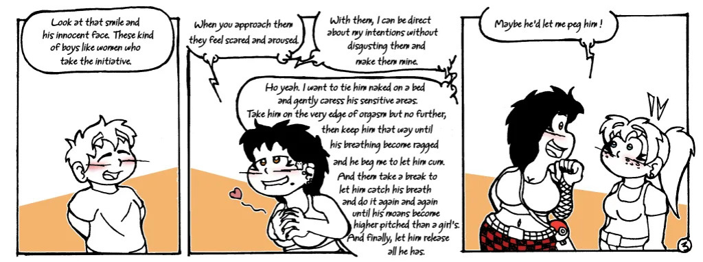 A femdom on her Pokemon journey.