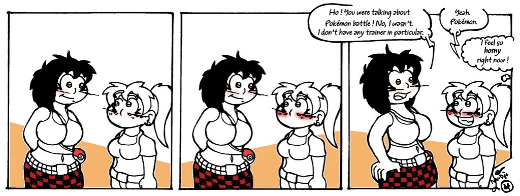 A femdom on her Pokemon journey.
