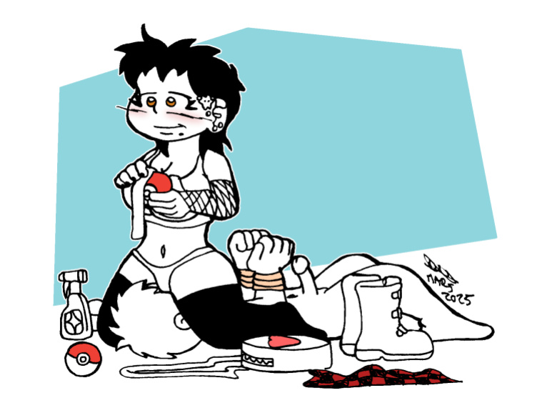 A femdom on her Pokemon journey.