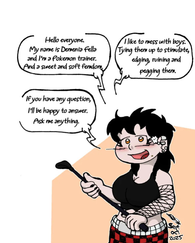 A femdom on her Pokemon journey.