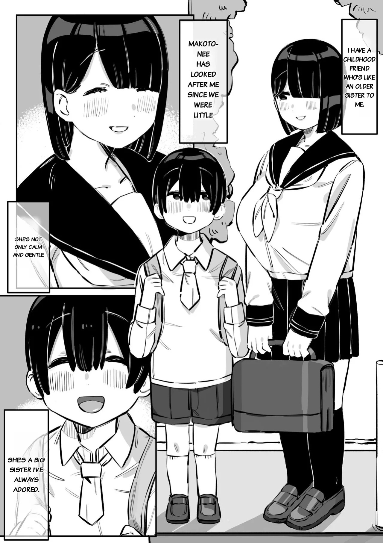 [short_kami] Tottemo Yasashii Oneechan no Ura no Kao [english] [rough translation]