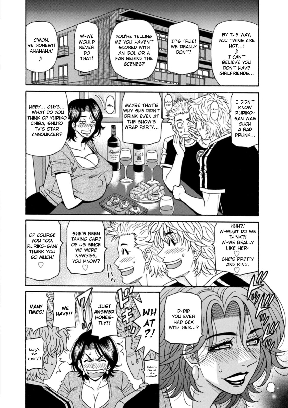 [Ozaki Akira] Miboujin Ana Ruriko no Hinichijuu - The Extraordinary Life of Widow Announcer Ruriko Ch. 1-5 [English]