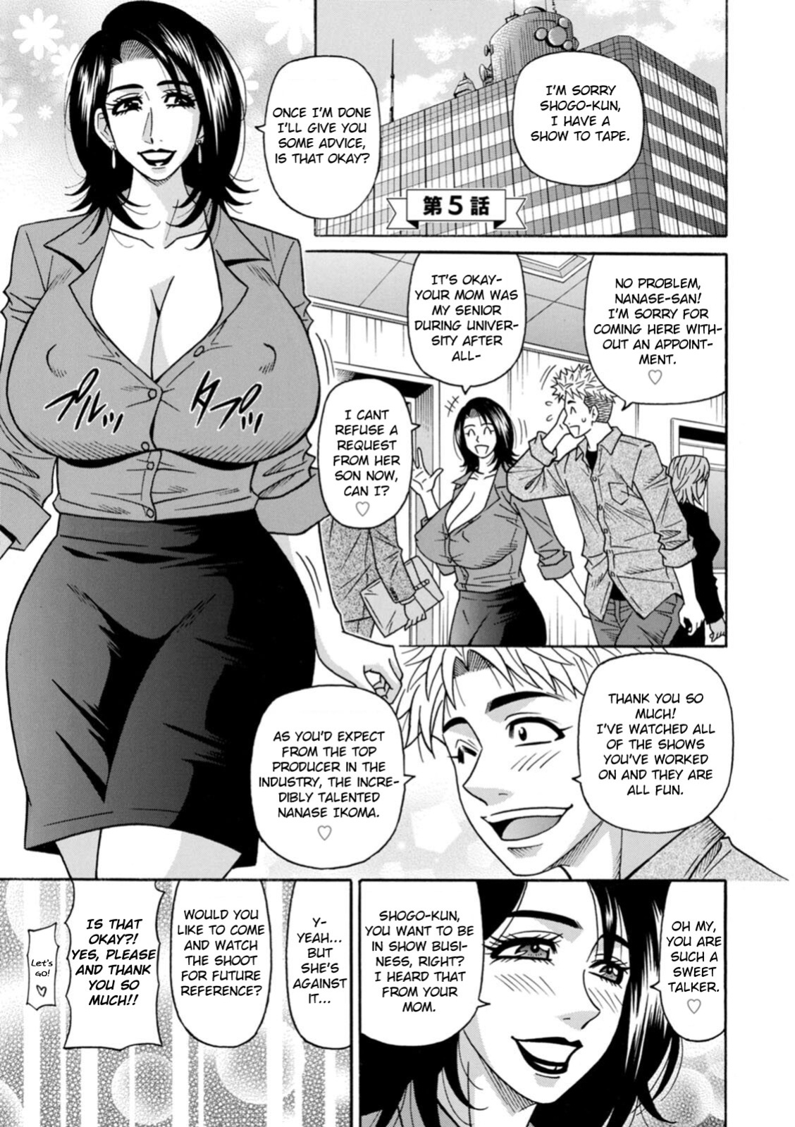 [Ozaki Akira] Miboujin Ana Ruriko no Hinichijuu - The Extraordinary Life of Widow Announcer Ruriko Ch. 1-5 [English]