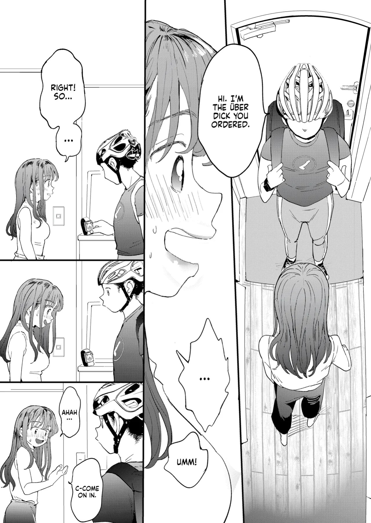 [Denbu Momo] Uber Chinko o Tanomitai Onee-san | Über Dicks [English] [J18] [Decensored] [Digital]