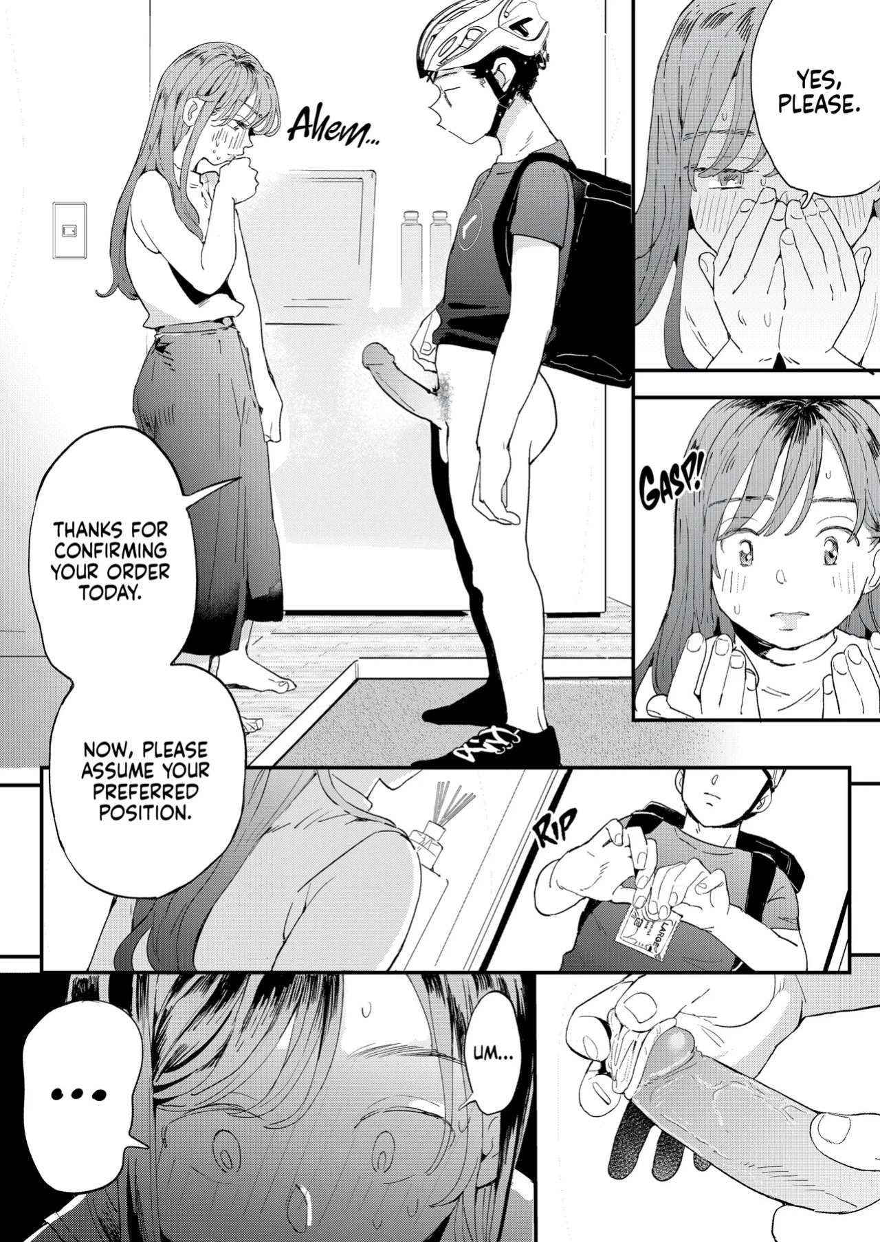 [Denbu Momo] Uber Chinko o Tanomitai Onee-san | Über Dicks [English] [J18] [Decensored] [Digital]