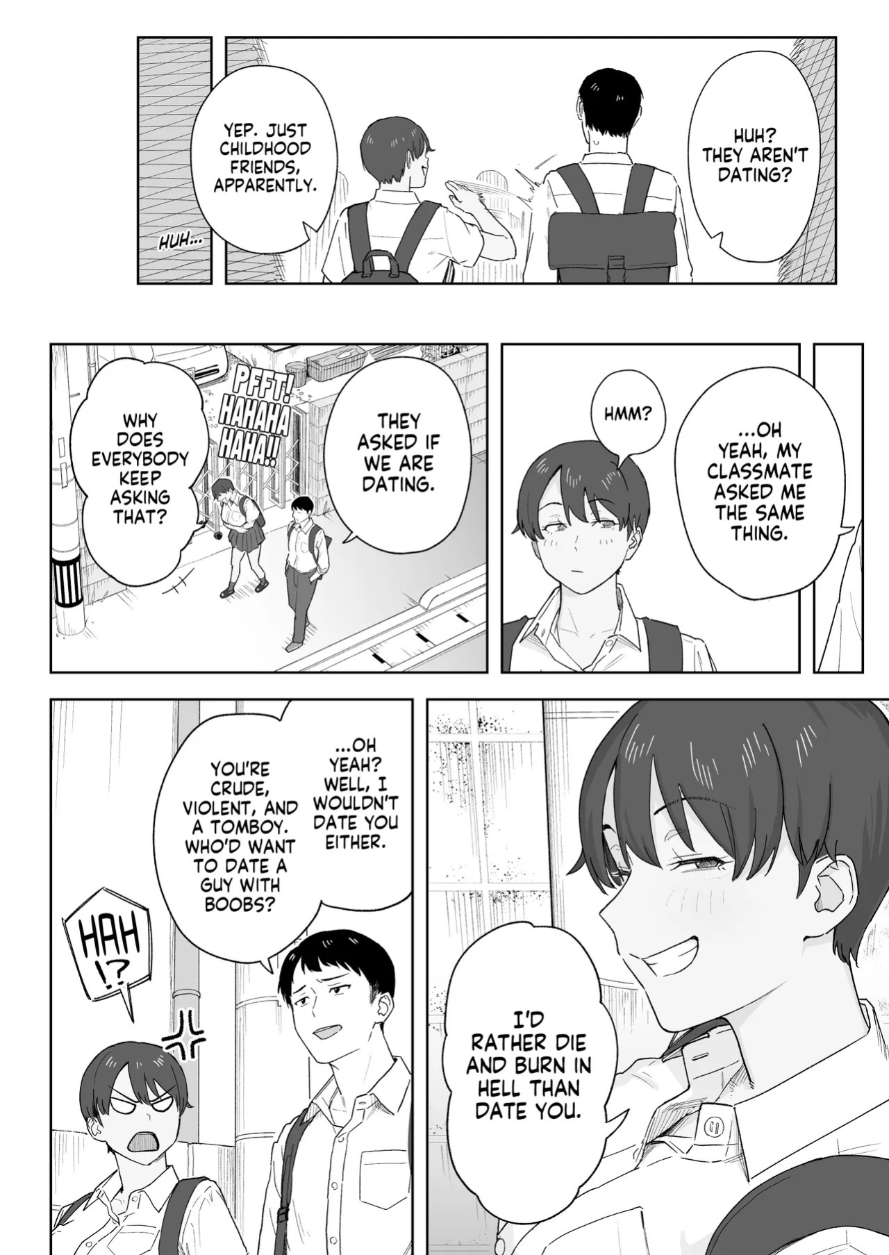 [Natsuzo] Mukashi Kara Otokoppoi Osananajimi mo Chanto Mesu ni Sodachimashita | Even my Tomboy Childhood Friend Grew up Into a Proper Female [English] [NudeSalad]
