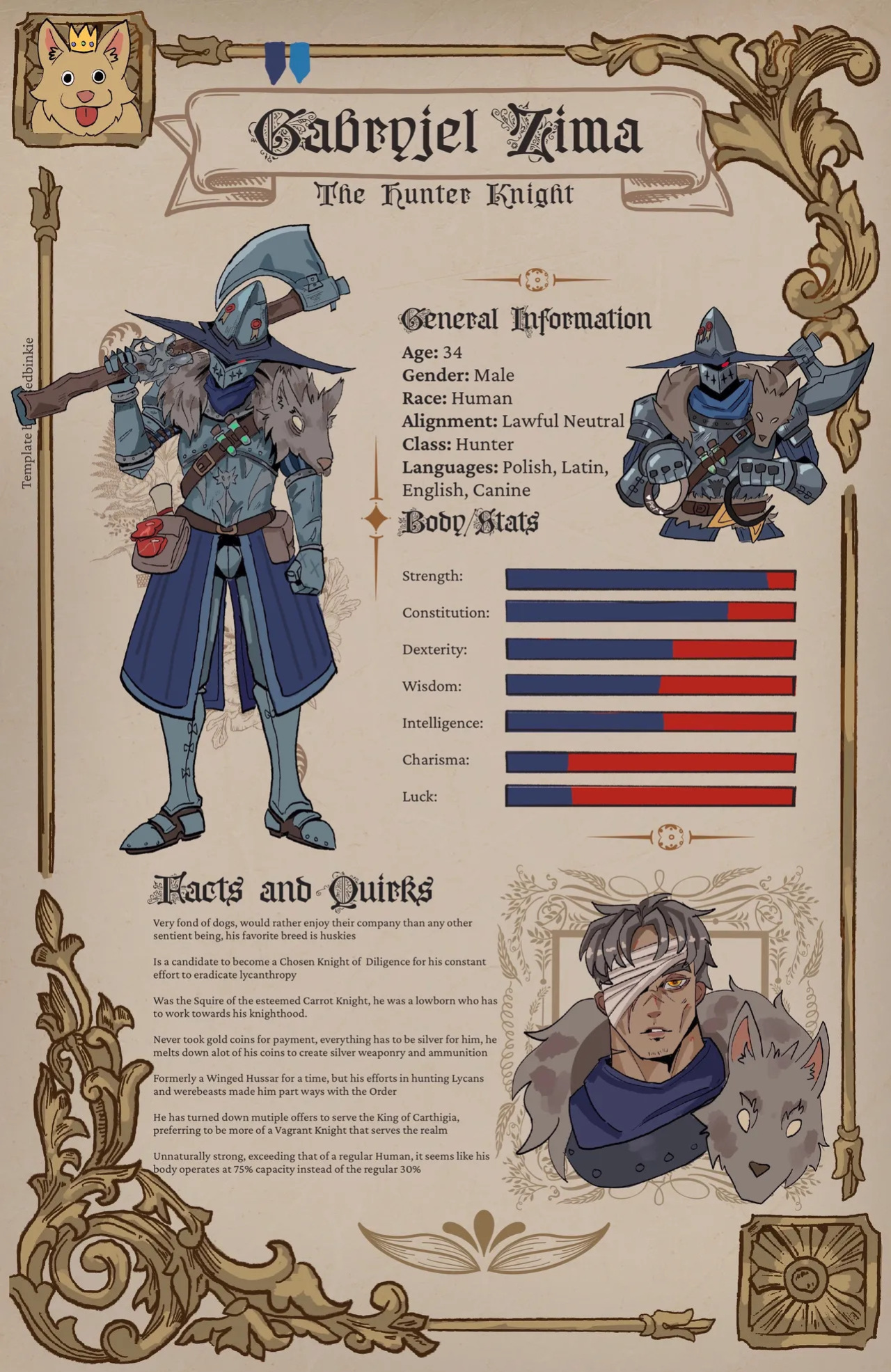[BasedBinkie] Chivalry Starved Knight/Familiar Lands