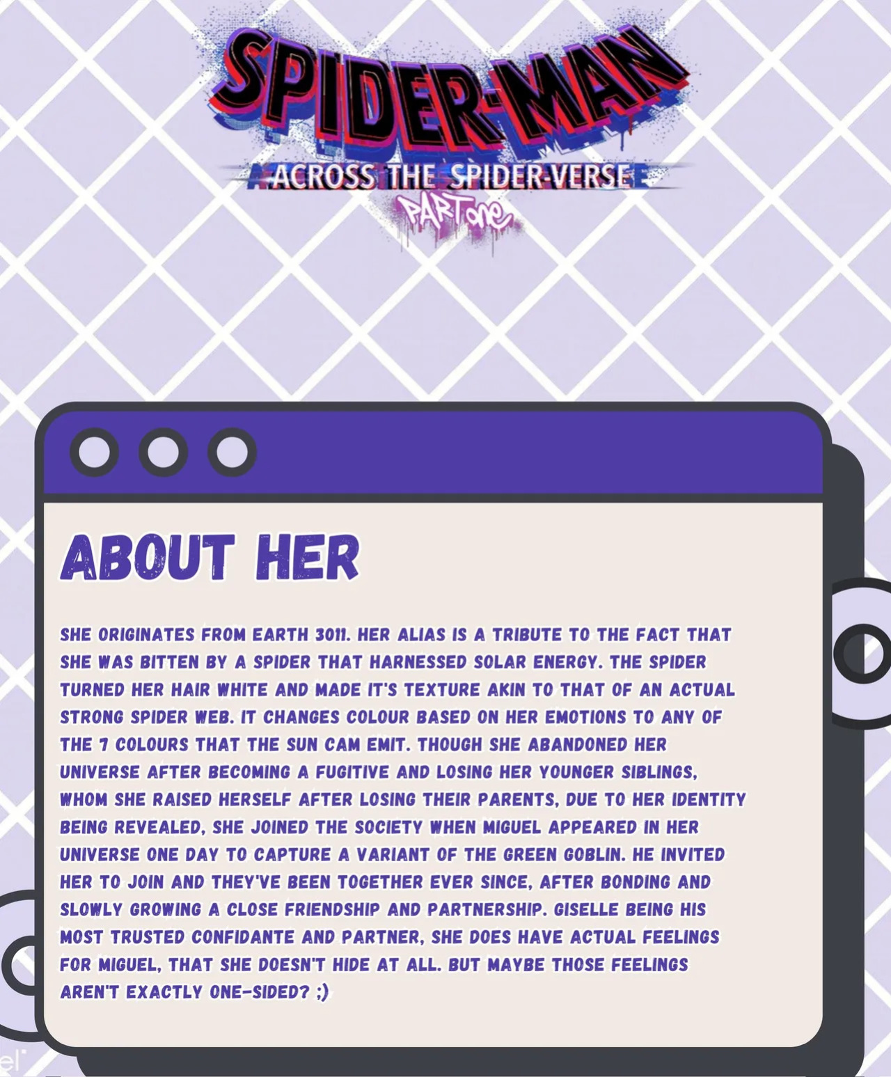 Spidersonas and other art