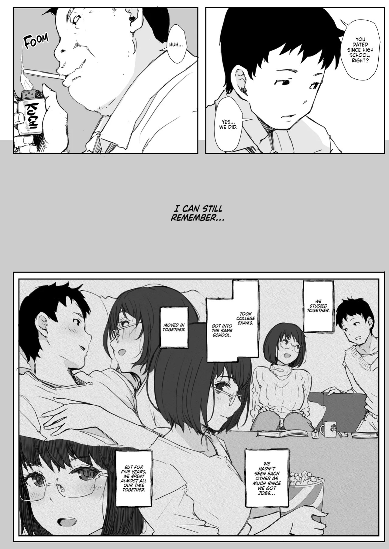 [Arakureta Monotachi (Arakure)] Kimi no Kanojo Yokatta yo. Meganekko NTR Tanpenshuu | Your Girl's a Good Lay [English] [J18] [Decensored] [Digital]