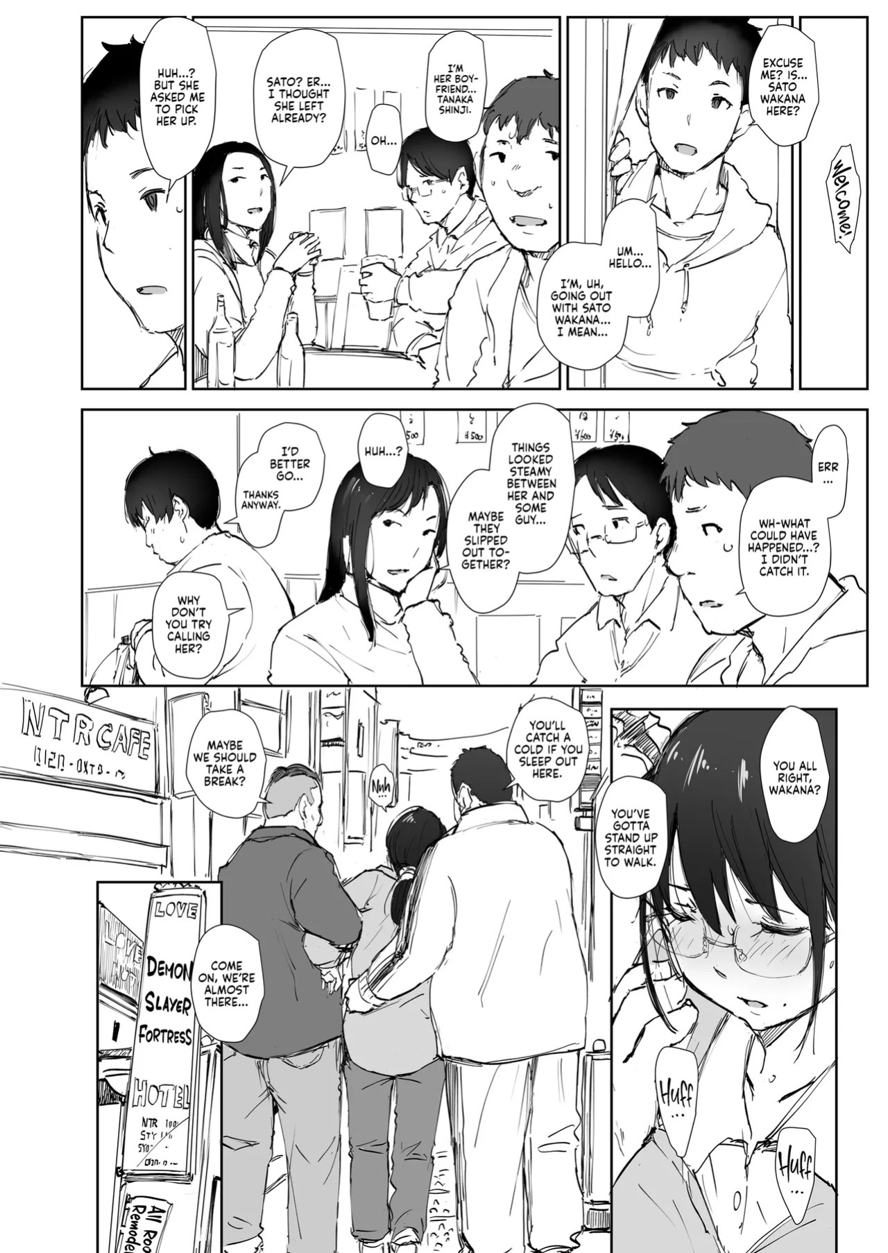 [Arakureta Monotachi (Arakure)] Kimi no Kanojo Yokatta yo. Meganekko NTR Tanpenshuu | Your Girl's a Good Lay [English] [J18] [Decensored] [Digital]