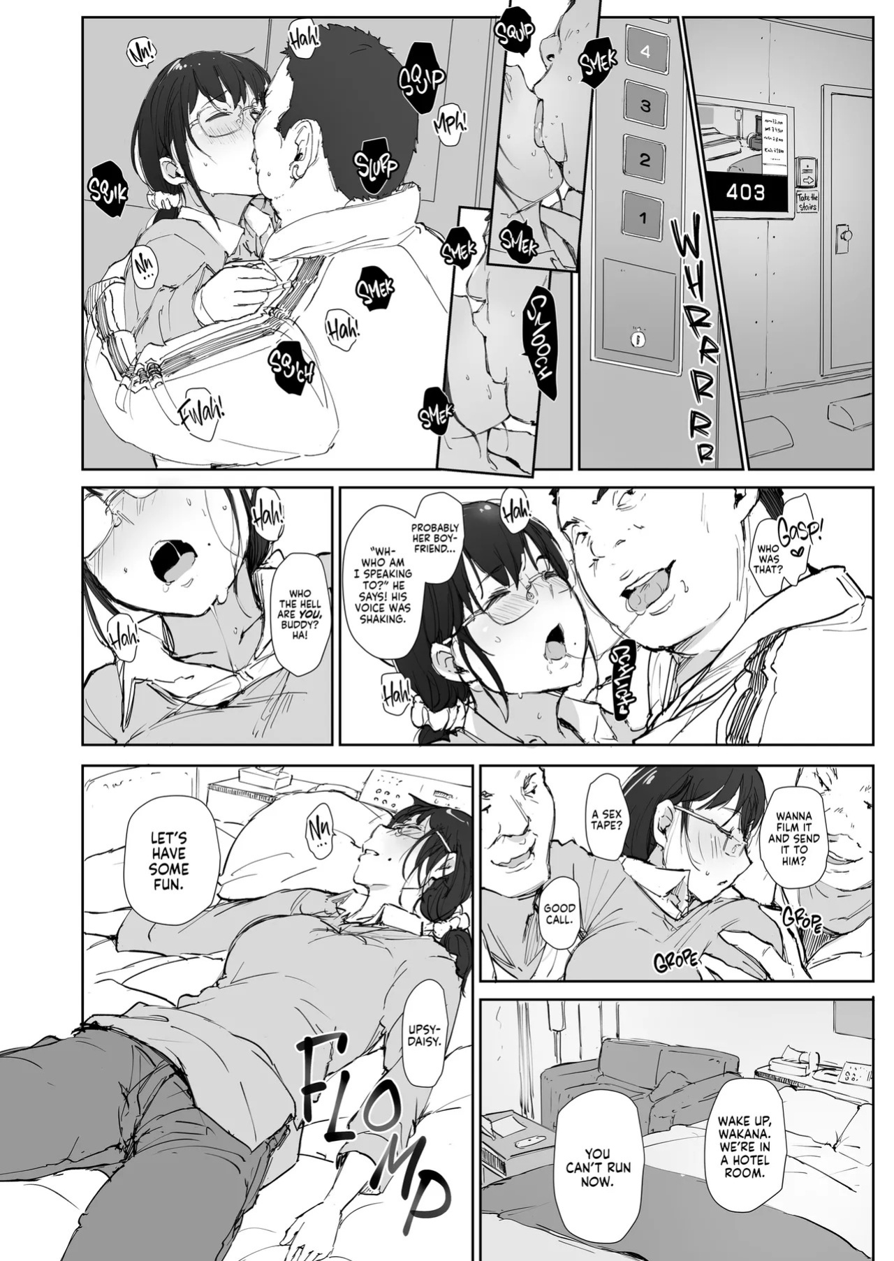 [Arakureta Monotachi (Arakure)] Kimi no Kanojo Yokatta yo. Meganekko NTR Tanpenshuu | Your Girl's a Good Lay [English] [J18] [Decensored] [Digital]