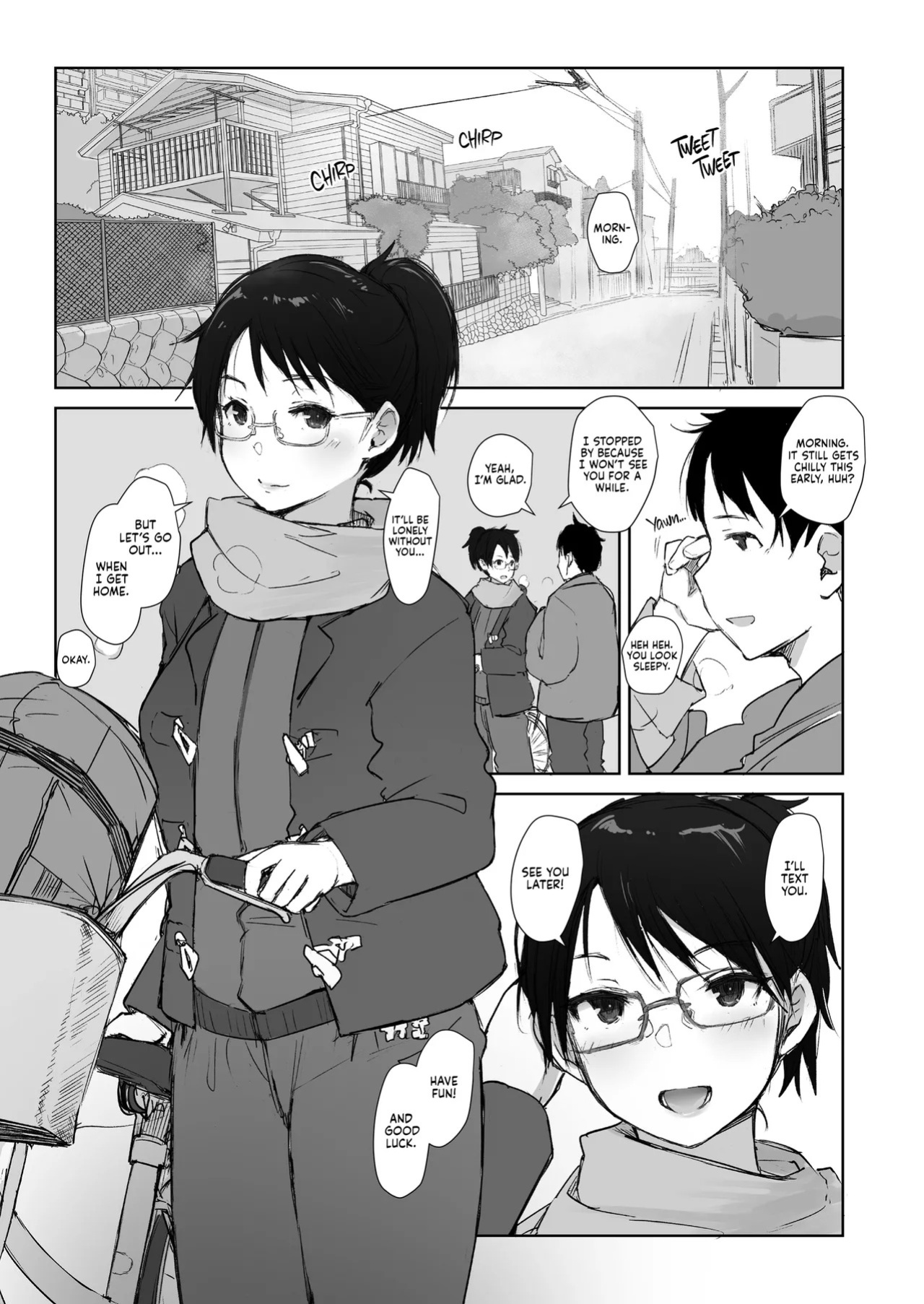 [Arakureta Monotachi (Arakure)] Kimi no Kanojo Yokatta yo. Meganekko NTR Tanpenshuu | Your Girl's a Good Lay [English] [J18] [Decensored] [Digital]
