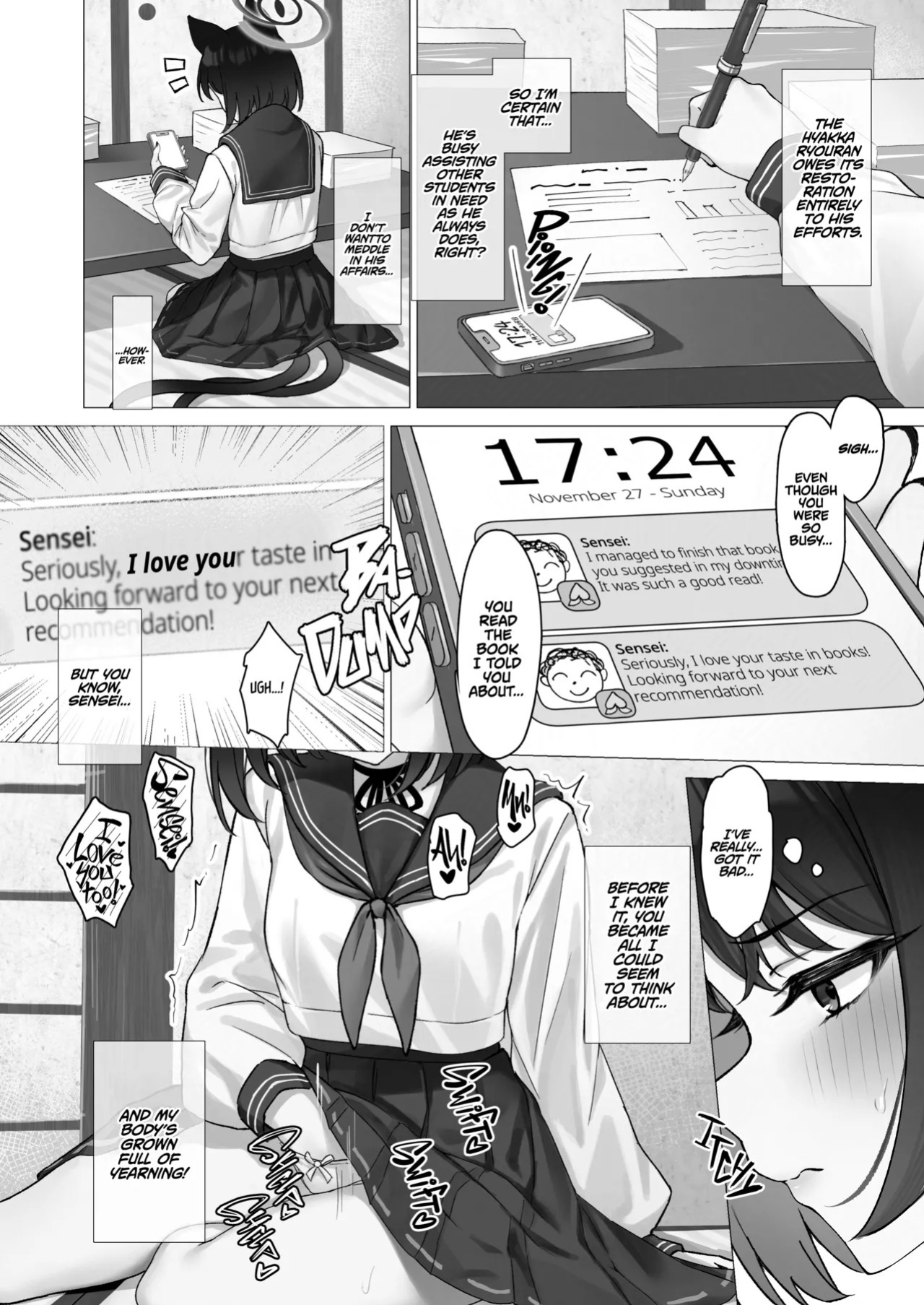 (C105) [PIZZANIA COMPANY (Pizza)] Kikyou to Oshinobi Ryokou | A Clandestine Trip With Kikyou (Blue Archive) [English] [TheWhiteLine] [Digital]