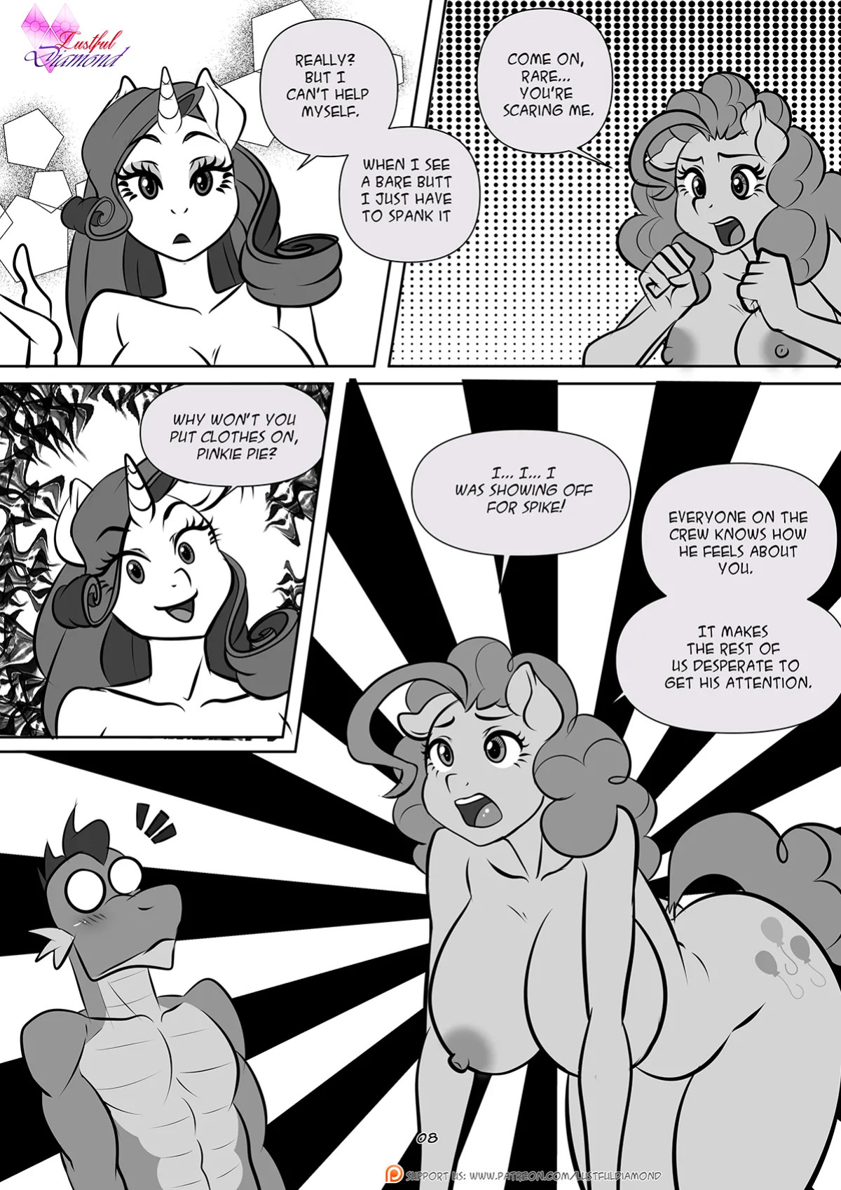 [Pia-Sama] Lustful Diamond - Pink in the Halls (My Little Pony: Friendship is Magic) [Ongoing]