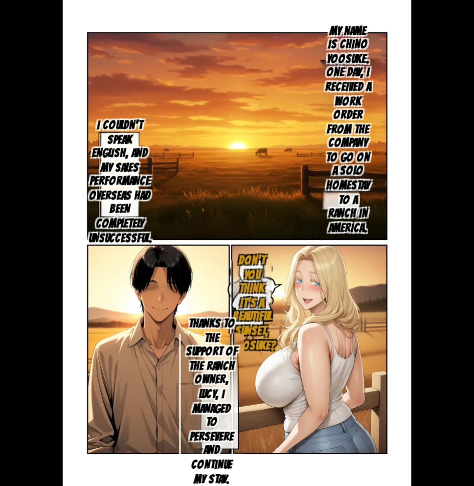 Home stay sakino bakunyuu blonde bijyouni mesuushi cosde yuwakusarete ittchalove tanetsuke seikatsu 1-2 + kakioroshi epilogue (AI) [MTL]